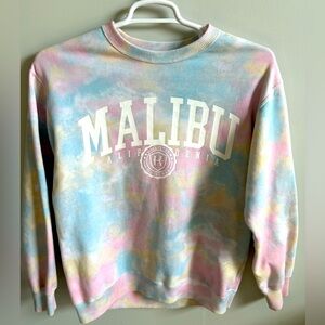Hollister XS Malibu Tie Dye Crewneck Sweatshirt